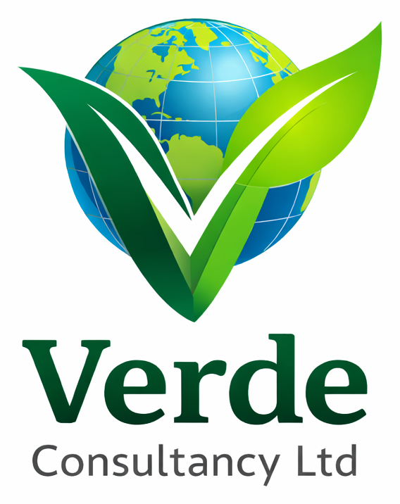 Verde Consultancy Ltd globe and leaf logo